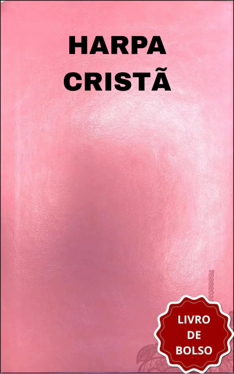 Harpa cristã (letra gigante) (capa rosa em couro com zíper)