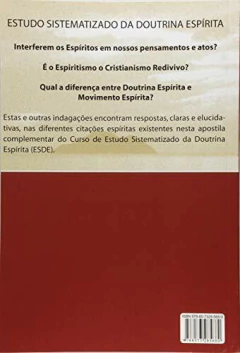 Estudo sistematizado da doutrina espírita - programa complementar - Tomo único - livrariaCX - Chico Xavier