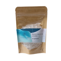 Mentol natural en cristales
