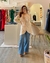 Blusa larga cruzada