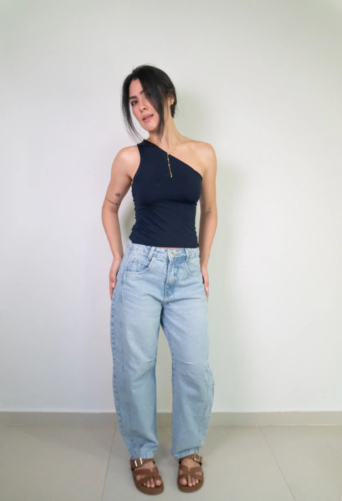 CALÇA JEANS BARREL