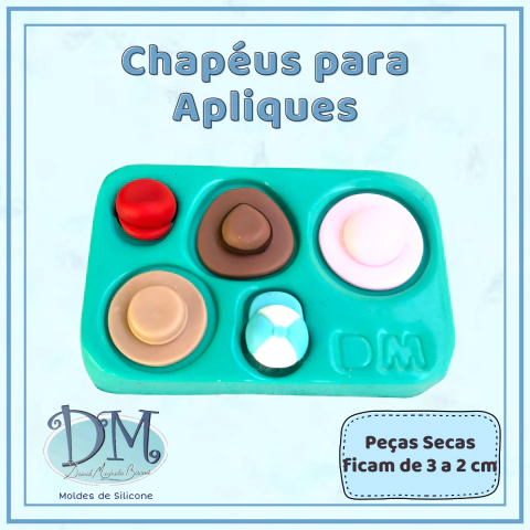 Molde Chapéu para Apliques