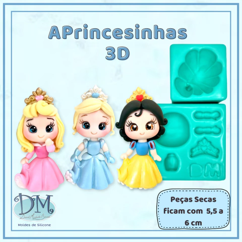 Molde Princesinhas 3D