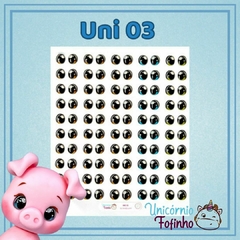 Olhos Adesivos Resinados - UNI 03