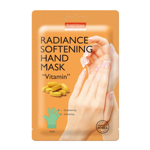 Radiance Softening Hand Mask Vitamin, Máscara de manos humectante PUREDERM