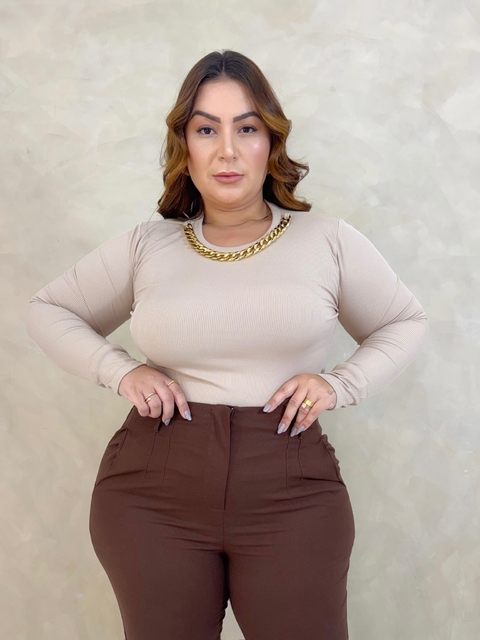 Blusa Cris Manga Longa