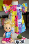 Kit: Vestido gatinha + vestido boneca