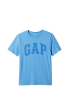 Blusas e Camisetas Manga CurtaCamiseta Infantil GAP Logo Azul