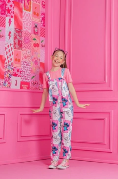 Combinadinho macacão Stitch + blusa - Doce Vida