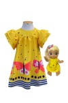 Kit Vestido Flu-flu Yellow + vestido boneca