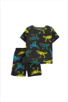 Kit pijama infantil 2 peças dinossauro preto | Carter's
