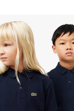 Polo em Petit Piqué Vestuário de Menino - AZUL - Lacoste - Infantil - Doce Vida