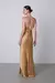 Vestido Cetim Dourado - comprar online