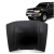 Capô dianteiro preto para Toyota Hilux SW4 1996 a 2004 com carro preto ao fundo