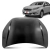 Capô dianteiro preto para carro Grand Siena modelos 2012 a 2022, com acabamento liso pronto para pintura
