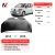 Capô dianteiro preto liso novo para Volkswagen Up anos 2014 a 2016, com carro branco Volkswagen Up ao fundo e tabela de compatibilidade