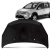 Capô dianteiro preto para Nissan Livina modelo 2009 a 2014 com carro prata ao fundo