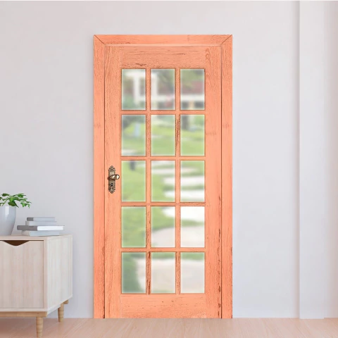 Porta de Madeira Folha 210cmx90cmx3cm Pe15 Esel