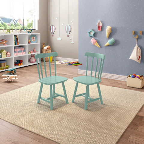 Kit 2 Cadeiras Infantis Mariah Casatema MadeiraOriginals