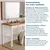 (Classe A) Penteadeira com Espelho 120 Cm Ananda CabeCasa MadeiraMadeira Off-white/Mel - loja online
