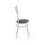 (Classe A) Cadeira para Cozinha Assento Estofado 404 Cromado/Preto - comprar online