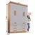 (Classe A) Guarda Roupa Solteiro MDF 4 Portas 8 Gavetas Marselha Plus Cinamomo/Off White - Casa Saldão
