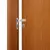 (Classe A) Kit Porta de Madeira Lisa 215x84cm com Batente de MDF Ultra 10cm Melamínica MGM Mogno