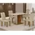 (Classe A) Conjunto Sala de Jantar com 4 Cadeiras Miami Freijó/Off White/Palha