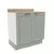 (Classe A) Balcão 2 Portas 80cm Arizona Branco/Menta
