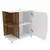 (Classe A) Gabinete para Banheiro Moab Branco/ Tannat na internet