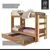 (Classe C) Treliche Solteiro Onix Espresso Móveis Cinamomo/Off White - loja online