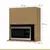 (Classe A) Cozinha Modulada 4 Peças Ripado 100% Mdf Rainha Branco/Nature - Casa Saldão