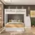 (Classe A) Beliche Family Adulto com Cama Casal Star Plus Casatema Branco Perfect Wood na internet