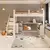 (Classe A) Cama Alta Infantil/Juvenil Star Plus Office Multifuncional Casatema Branco/Montana
