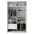 (Classe A) Guarda-roupa Solteiro 100% Mdf Bp com 2 Portas de Espelho Geneve Branco - Casa Saldão