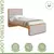 (Classe A) Cama Solteiro Loop Tecido Corano Amêndoa Clean/Off White - Casa Saldão