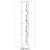 (Classe A) Armário Guarda Roupa de Canto Oblíquo 1 Porta Infinity Branco Line - Casa Saldão