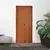 (Classe A) Kit Porta de Madeira Camarão 210x82cm Batente 11cm Rodam Imbuia