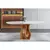 (Classe A) Mesa Redonda 6 Lugares Tampo Vidro/MDF para Sala de Jantar 135cm Nuance Yescasa Cinamomo