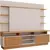 (Classe A) Estante Home para TV até 65 Polegadas Ripado 2 Portas Ravena Yescasa Off White/Nature - Casa Saldão
