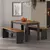 (Classe A) Conjunto Sala de Jantar 1 Mesa 135cm 2 Bancos Primor Cinamomo/Preto Catedral