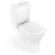(Classe A) Kit Vaso Sanitário Rimless com Caixa Acoplada Smart Clean® Harpic e Assento Soft Close Vip Celite Branco