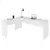 (Classe A) Mesa De Canto em L Para Escritório 140x150cm Tampo 30mm Branco - comprar online
