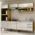 (Classe A) Armário Aéreo Modulado 1 Porta Basculante 80cm Verace Espresso Móveis Marrocos/Off White