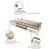 (Classe C) Cama Infantil Montessoriana Solteiro Lua Yescasa Branco/Geneve