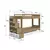 (Classe A) Treliche Infantil com Cama Auxiliar Escada Nichos e Gavetas Laterais Aveiro Oak/Branco - Casa Saldão