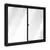 (Classe A) Janela de Alumínio de Correr Lateral 2 Folhas Móveis 100x150cm Riobras Preto
