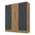 (Classe A) Guarda Roupa Casal 6 Portas 2 Gavetas 8 Prateleiras 1 Cabideiro California Freijó/grafite - comprar online