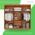 (Classe A) Guarda-roupa Casal 6 Portas 2 Gavetas França Cinamomo/Off-White na internet