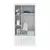 (Classe C) Guarda-Roupa Infantil 2 Portas 3 Gavetas Kids Espresso Móveis Branco/Azul - Casa Saldão